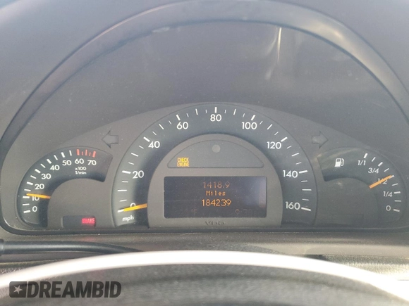 2004 Mercedes-Benz C 240 with VIN WDBRH61J64F464874, listed as a Copart auction lot 65477264 with 184,239 mi miles and Salvage title. Bid and sale history available at DreamBid. Image 9.