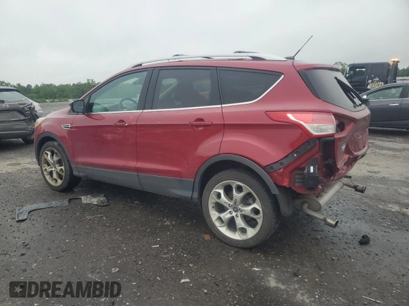 2013 Ford Escape Titanium with VIN 1FMCU9J90DUA77108, listed as a Copart auction lot 60799445 with 63,385 mi miles and Salvage title. Bid and sale history available at DreamBid. Image 2.