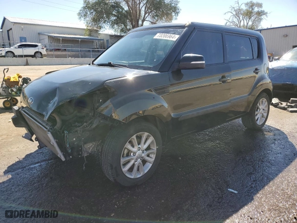 2013 Kia Soul + with VIN KNDJT2A65D7751845, listed as a Copart auction lot 73206964 with 75,383 mi miles and Salvage Title. Bid and sale history available at carsss.com. Image 1.