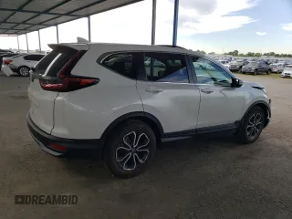 2022 Honda CR-V EX-L with VIN 2HKRW1H87NH406602, listed as a Copart auction lot 52801425 with 13,159 mi miles and Salvage Title. Bid and sale history available at carsss.com. Image 3.