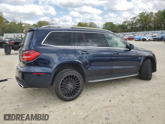 2019 Mercedes-Benz GLS 63 AMG with VIN 4JGDF7FE6KB221892, listed as a Copart auction lot 49637525 with 69,852 mi miles and Salvage title. Bid and sale history available at DreamBid. Image 3.