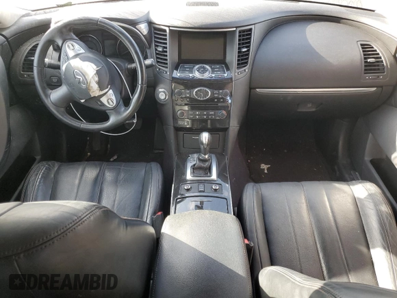2016 Infiniti QX70 with VIN JN8CS1MU1GM671954, listed as a Copart auction lot 52719215 with Not Provided miles and Salvage Title. Bid and sale history available at DreamBid. Image 8.