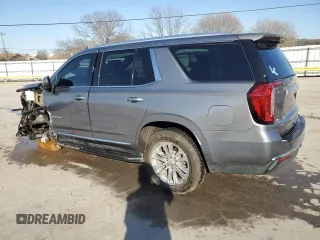 2021 GMC Yukon SLT with VIN 1GKS1BKD9MR194633, listed as a Copart auction lot 48762645 with 56,502 mi miles and Salvage Title. Bid and sale history available at carsss.com. Image 2.