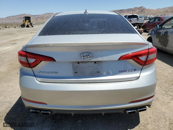 2015 Hyundai Sonata 2.0T Sport with VIN 5NPE34AB0FH185411, listed as a Copart auction lot 71848434 with 132,331 mi miles and Salvage Title. Bid and sale history available at carsss.com. Image 6.