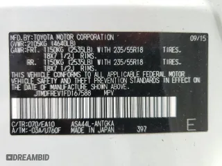 2015 Toyota RAV4 Limited with VIN JTMDFREV1FD167588, listed as a Copart auction lot 52749895 with 60,141 mi miles and Salvage Title. Bid and sale history available at carsss.com. Image 14.