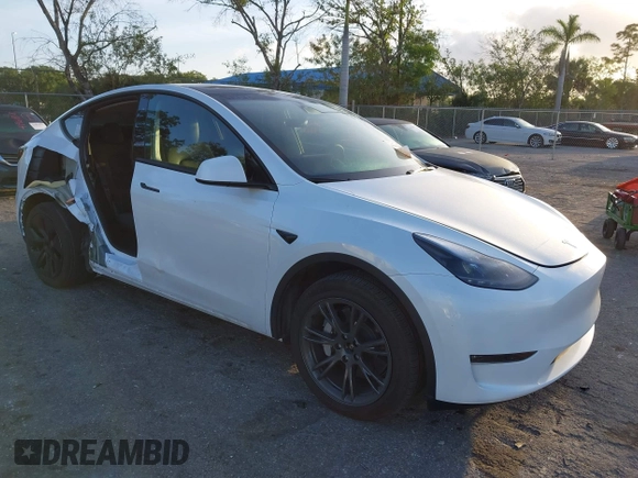 2024 Tesla Model Y Long Range z VIN 7SAYGDEE9RA291266, wystawiony jako IAAI lot #41956682 z przebiegiem 17 066 mil mil oraz . Historia ofert i sprzedaży dostępna na DreamBid. Obrazek 1.
