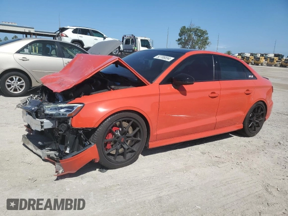 2018 Audi RS 3 z VIN WUABWGFF9J1905637, wystawiony jako Copart lot #52708554 z przebiegiem 40 664 mil mil oraz . Historia ofert i sprzedaży dostępna na DreamBid. Obrazek 1.