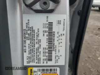 2017 Ford Fusion SE с VIN 3FA6P0H74HR183850, выставлен на аукционе Copart как лот 61140595 с пробегом 60 996 миль миль и Списание • Salvage title. История ставок и продаж доступна на DreamBid. Изображение 12.