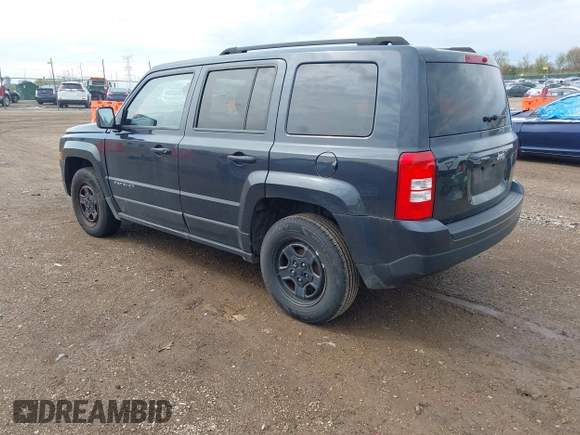 2014 Jeep Patriot Sport with VIN 1C4NJPBB6ED906017, listed as a IAAI auction lot 42097186 with 203,896 mi miles. Bid and sale history available at carsss.com. Image 3.