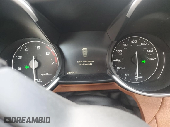 2021 Alfa Romeo Giulia Ti Sport with VIN ZARFAMBN1M7649574, listed as a Copart auction lot 49258235 with 33,004 mi miles and Clean title. Bid and sale history available at DreamBid. Image 9.