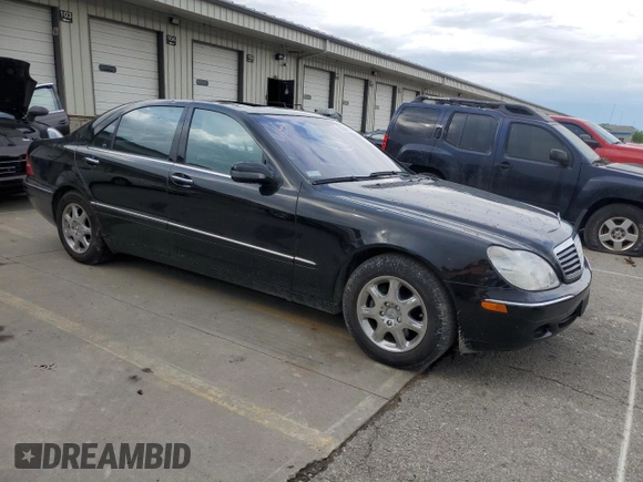 2002 Mercedes-Benz S 500 z VIN WDBNG75J22A219954, wystawiony jako Copart lot #56286855 z przebiegiem 144 562 mil mil oraz Szkoda całkowita • Salvage title. Historia ofert i sprzedaży dostępna na DreamBid. Obrazek 4.