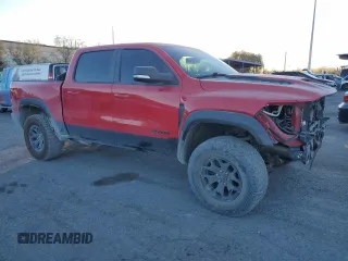2021 Ram 1500 TRX with VIN 1C6SRFU93MN820101, listed as a Copart auction lot 86768004 with 34,960 mi miles and Salvage Title. Bid and sale history available at carsss.com. Image 4.