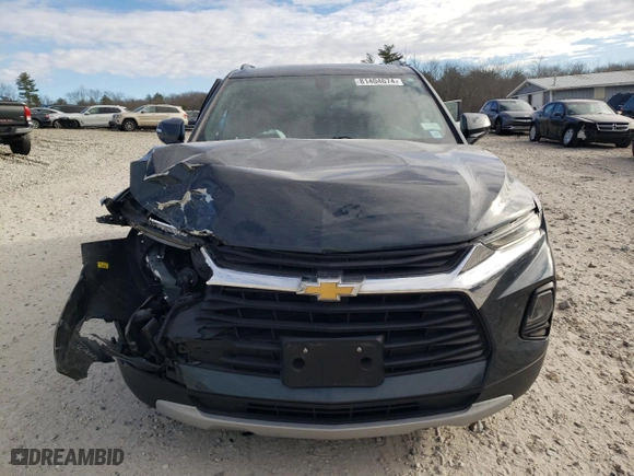 2019 Chevrolet Blazer with VIN 3GNKBHRS7KS697479, listed as a Copart auction lot 81404674 with 54,573 mi miles and Salvage Title. Bid and sale history available at carsss.com. Image 5.