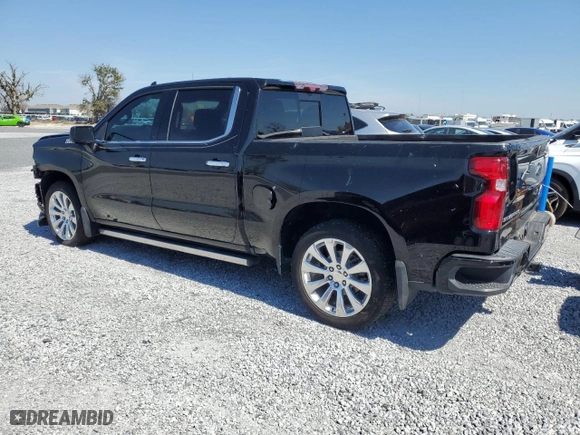 2021 Chevrolet Silverado 1500 High Country with VIN 3GCPWFED2MG329912, listed as a Copart auction lot 47391595 with 122,599 mi miles and Clean Title. Bid and sale history available at carsss.com. Image 2.