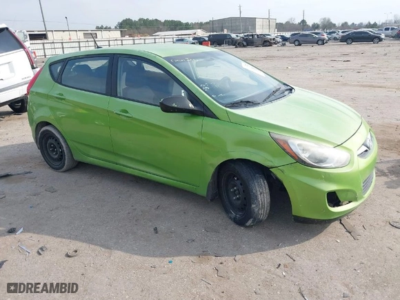2014 Hyundai Accent GS with VIN KMHCT5AE8EU164507, listed as a IAAI auction lot 41540324 with 216,144 mi miles. Bid and sale history available at carsss.com. Image 1.