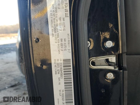 2017 Chrysler 300 S with VIN 2C3CCABG8HH596913, listed as a Copart auction lot 43037715 with 56,512 mi miles and Salvage Title. Bid and sale history available at DreamBid. Image 14.