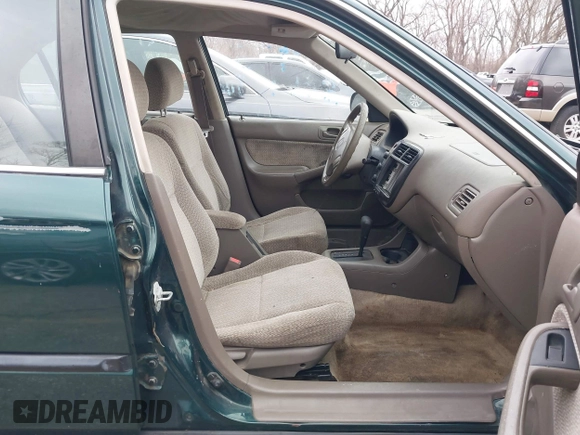 2000 Honda Civic LX with VIN 1HGEJ6673YL069805, listed as a IAAI auction lot 41511192 with 80,097 mi miles. Bid and sale history available at carsss.com. Image 5.