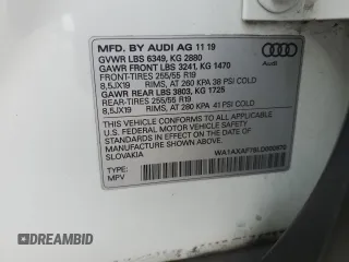 2020 Audi Q7 Premium with VIN WA1AXAF78LD000670, listed as a Copart auction lot 60651165 with 63,220 mi miles and Clean title. Bid and sale history available at DreamBid. Image 13.