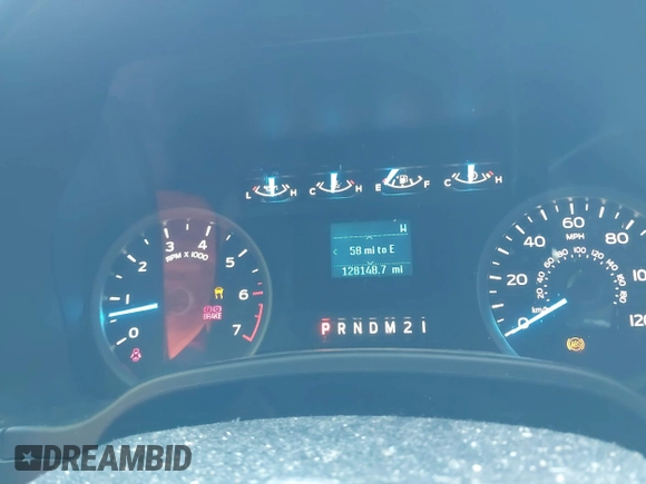 2017 Ford F-150 XL with VIN 1FTEW1CF0HFB67607, listed as a IAAI auction lot 42079218 with 128,148 mi miles. Bid and sale history available at carsss.com. Image 7.