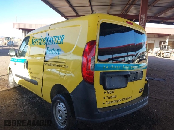 2016 Ram ProMaster City Cargo Tradesman with VIN ZFBERFAT8G6B54587, listed as a IAAI auction lot 41808880 with 69,804 mi miles. Bid and sale history available at carsss.com. Image 3.