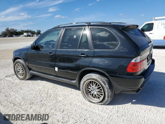 2002 BMW X5 3.0i with VIN 5UXFA53532LP39066, listed as a Copart auction lot 77736044 with 0 mi miles and Salvage Title. Bid and sale history available at carsss.com. Image 2.