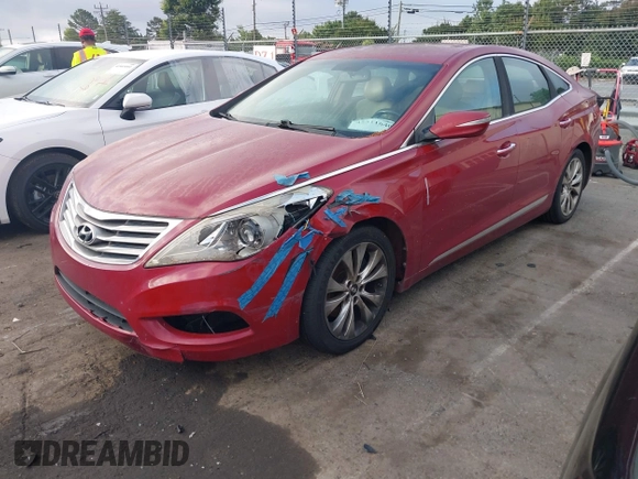2013 Hyundai Azera z VIN KMHFG4JG4DA250183, wystawiony jako IAAI lot #42511640 z przebiegiem 203 868 mil mil oraz . Historia ofert i sprzedaży dostępna na DreamBid. Obrazek 2.