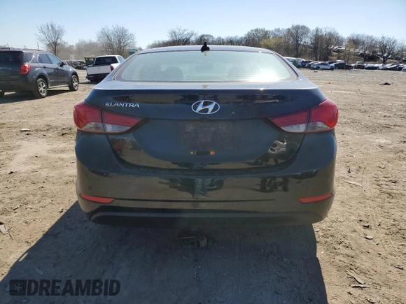 2016 Hyundai Elantra SE with VIN 5NPDH4AE0GH786343, listed as a Copart auction lot 50524945 with 100,898 mi miles and Salvage Title. Bid and sale history available at carsss.com. Image 6.