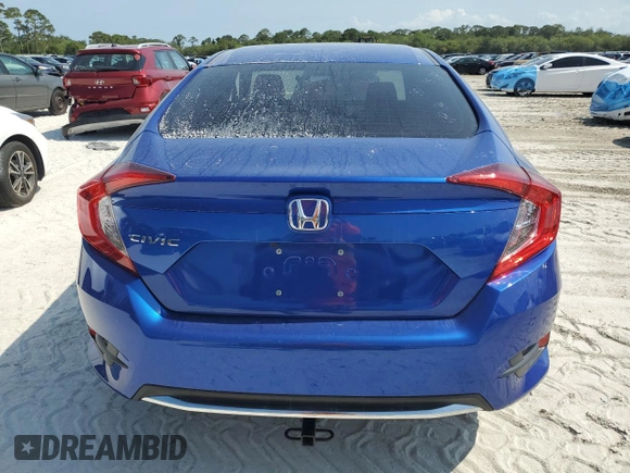 2020 Honda Civic LX with VIN 2HGFC2F69LH575112, listed as a Copart auction lot 55664005 with 33,495 mi miles and Non Repairable. Bid and sale history available at DreamBid. Image 6.