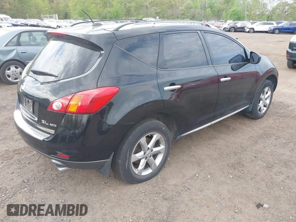 2009 Nissan Murano S with VIN JN8AZ18W19W205964, listed as a IAAI auction lot 42161698 with 154,503 mi miles and . Bid and sale history available at carsss.com. Image 4.