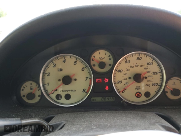 2002 Mazda MX-5 Miata Cloth z VIN JM1NB353520224582, wystawiony jako Copart lot #63669835 z przebiegiem 88 455 mil mil oraz Szkoda całkowita • Salvage title. Historia ofert i sprzedaży dostępna na DreamBid. Obrazek 9.