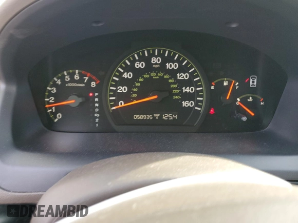 2005 Honda Accord EX with VIN 1HGCM56755A027653, listed as a Copart auction lot 51790915 with 58,935 mi miles and Salvage Title. Bid and sale history available at DreamBid. Image 9.