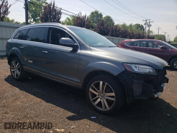 2015 Audi Q7 Premium Plus with VIN WA1LGAFE0FD011271, listed as a Copart auction lot 63250995 with 168,223 mi miles and Salvage title. Bid and sale history available at DreamBid. Image 4.