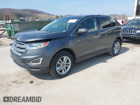 2018 Ford Edge SEL with VIN 2FMPK4J88JBB90758, listed as a IAAI auction lot 41803287 with 122,881 mi miles. Bid and sale history available at carsss.com. Image 2.