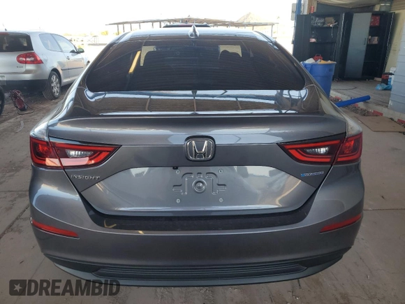 2022 Honda Insight EX with VIN 19XZE4F59NE001486, listed as a Copart auction lot 52212995 with 35,599 mi miles and Salvage Title. Bid and sale history available at DreamBid. Image 6.