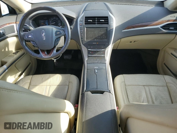2015 Lincoln MKZ Hybrid with VIN 3LN6L2LU0FR621254, listed as a Copart auction lot 55275185 with 104,021 mi miles and Salvage Title. Bid and sale history available at DreamBid. Image 8.