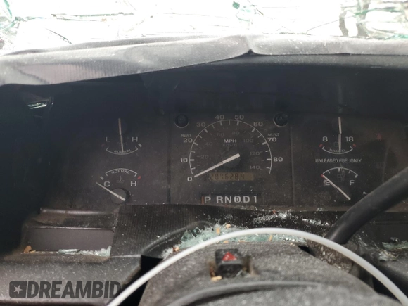 1993 Ford F-150 with VIN 1FTEX15N8PKA10656, listed as a Copart auction lot 75012724 with 287,628 mi miles and Salvage Title. Bid and sale history available at carsss.com. Image 9.