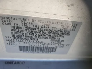 2016 Nissan Note S with VIN 3N1CE2CP5GL382223, listed as a Copart auction lot 56426495 with 130,848 mi miles and Salvage title. Bid and sale history available at DreamBid. Image 13.
