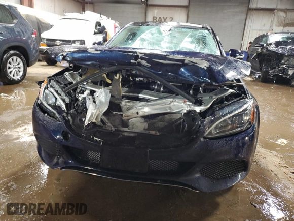 2017 Mercedes-Benz C 300 with VIN 55SWF4KB8HU213384, listed as a Copart auction lot 49886835 with 53,566 mi miles and Salvage Title. Bid and sale history available at carsss.com. Image 5.