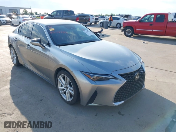 2021 Lexus IS 300 with VIN JTHCA1D26M5113003, listed as a IAAI auction lot 42179759 with 27,374 mi miles and . Bid and sale history available at DreamBid. Image 1.