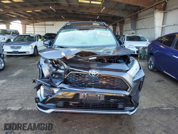 2021 Toyota RAV4 Prime XSE with VIN JTMEB3FV9MD071684, listed as a Copart auction lot 43974185 with 0 mi miles and Salvage Title. Bid and sale history available at carsss.com. Image 5.