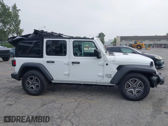 2021 Jeep Wrangler Unlimited Sport Altitude with VIN 1C4HJXDN5MW644613, listed as a IAAI auction lot 42466188 with 63,959 mi miles and . Bid and sale history available at DreamBid. Image 13.