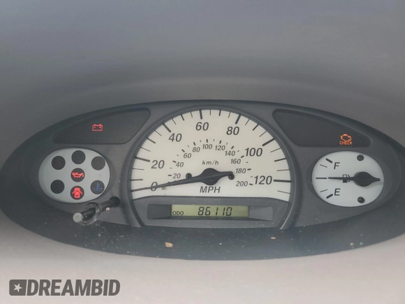 2002 Toyota ECHO with VIN JTDAT123720212311, listed as a Copart auction lot 56071555 with 86,110 mi miles and Salvage title. Bid and sale history available at DreamBid. Image 9.