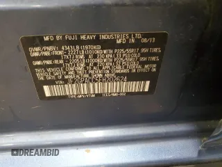 2014 Subaru Crosstrek Premium с VIN JF2GPACC5EH202624, выставлен на аукционе Copart как лот 59206315 с пробегом 305 948 миль миль и Списание • Salvage title. История ставок и продаж доступна на DreamBid. Изображение 12.