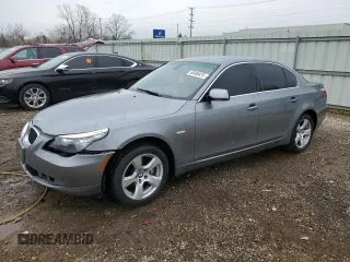 2008 BMW 5 Series 535i with VIN WBANW13508CN56172, listed as a Copart auction lot 50490425 with Not Provided miles and Salvage Title. Bid and sale history available at carsss.com. Image 1.