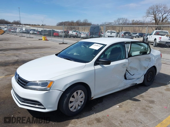 2015 Volkswagen Jetta Sedan 2.0L S with VIN 3VW2K7AJ3FM299795, listed as a IAAI auction lot 41898540 with 133,444 mi miles. Bid and sale history available at carsss.com. Image 18.