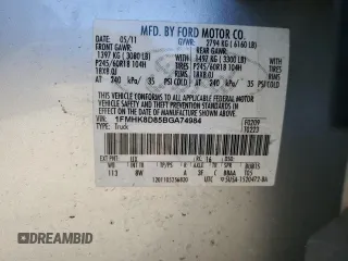 2011 Ford Explorer XLT with VIN 1FMHK8D85BGA74984, listed as a Copart auction lot 45107505 with 193,625 mi miles and Salvage title. Bid and sale history available at DreamBid. Image 13.