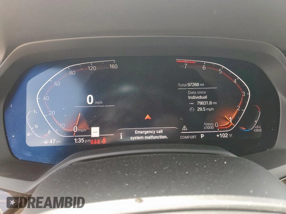 2019 BMW X5 xDrive40i with VIN 5UXCR6C55KLL06222, listed as a Copart auction lot 65166095 with 97,268 mi miles and Clean title. Bid and sale history available at DreamBid. Image 9.