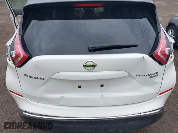 2016 Nissan Murano SL z VIN 5N1AZ2MH3GN139327, wystawiony jako IAAI lot #41908885 z przebiegiem 99 508 mil mil oraz . Historia ofert i sprzedaży dostępna na DreamBid. Obrazek 6.