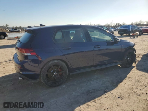 2024 Volkswagen Golf GTI 380 SE with VIN WVW2A7CD7RW181671, listed as a Copart auction lot 47067845 with 4,027 mi miles and Salvage Title. Bid and sale history available at carsss.com. Image 3.