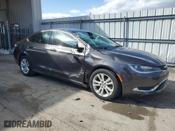 2015 Chrysler 200 Limited with VIN 1C3CCCAB6FN692268, listed as a Copart auction lot 52239345 with 140,245 mi miles and Non repairable. Bid and sale history available at DreamBid. Image 4.